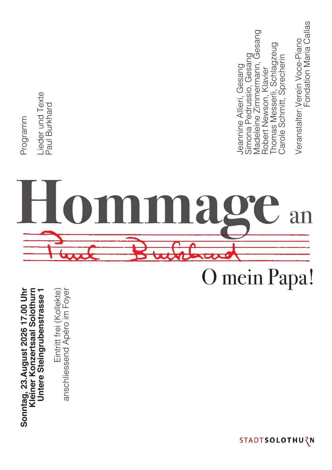 Hommage an Paul Burkhard