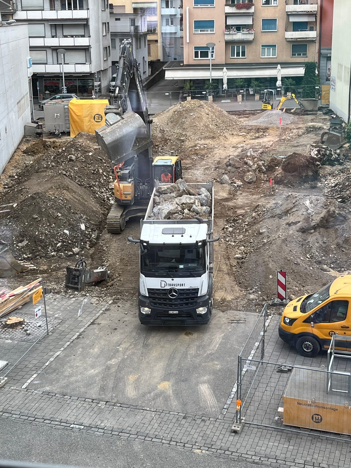 So sieht der Epa-Parkplatz im Moment aus.